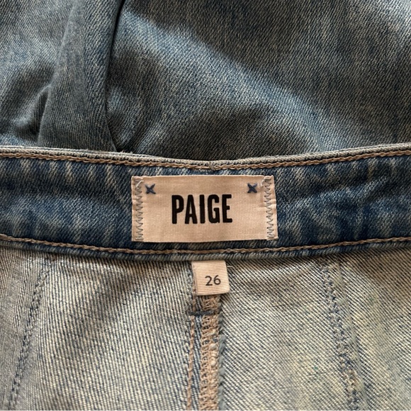 PAIGE Anessa High Rise Ankle Wide Leg Jeans in Kara Destructed Size 26 - Picture 11 of 12